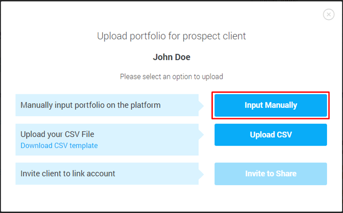 Add account to Prospect 06
